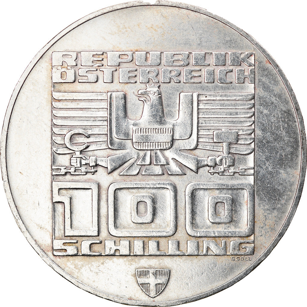 Moneta, Austria, 100 Schilling, 1976, Vienna, AU(55-58), Srebro, KM:2929
