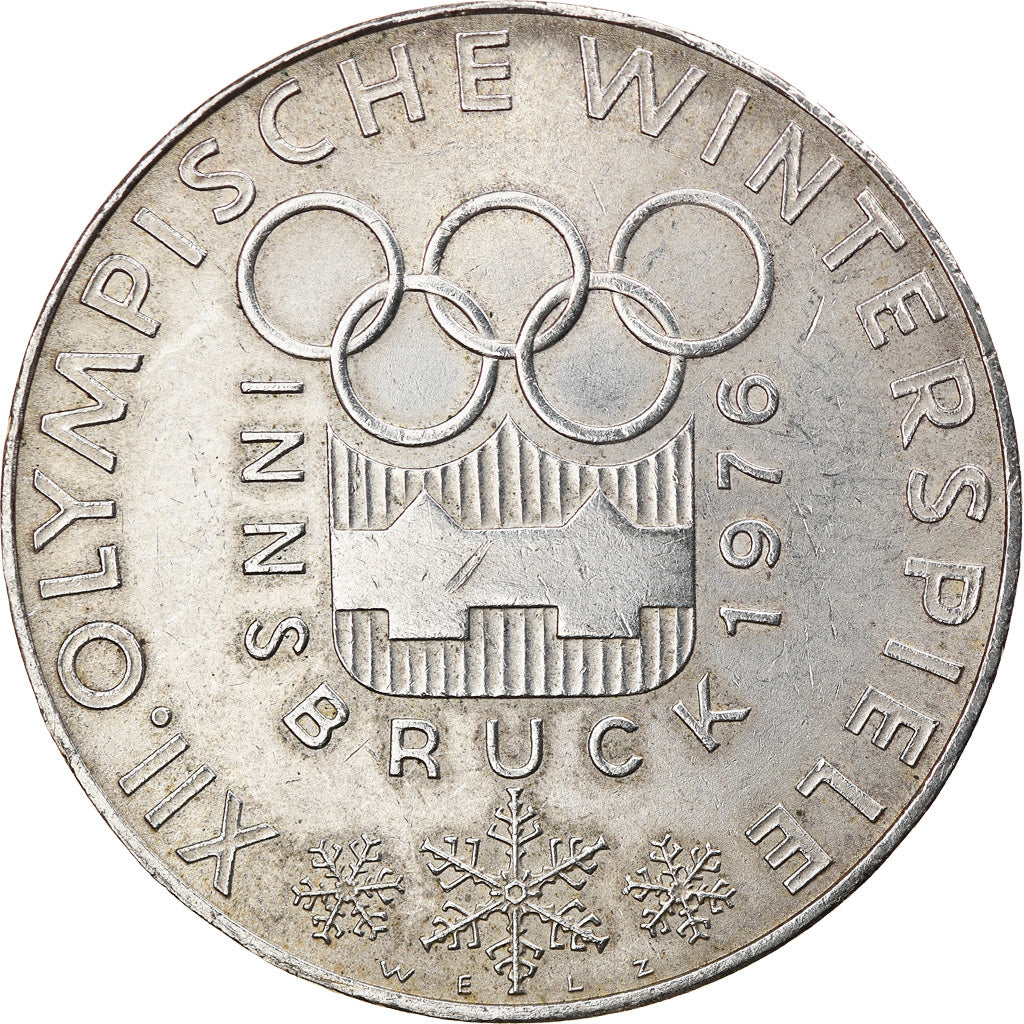 Moeda, Áustria, 100 Schilling, 1976, MS(60-62), Prata, KM:2926