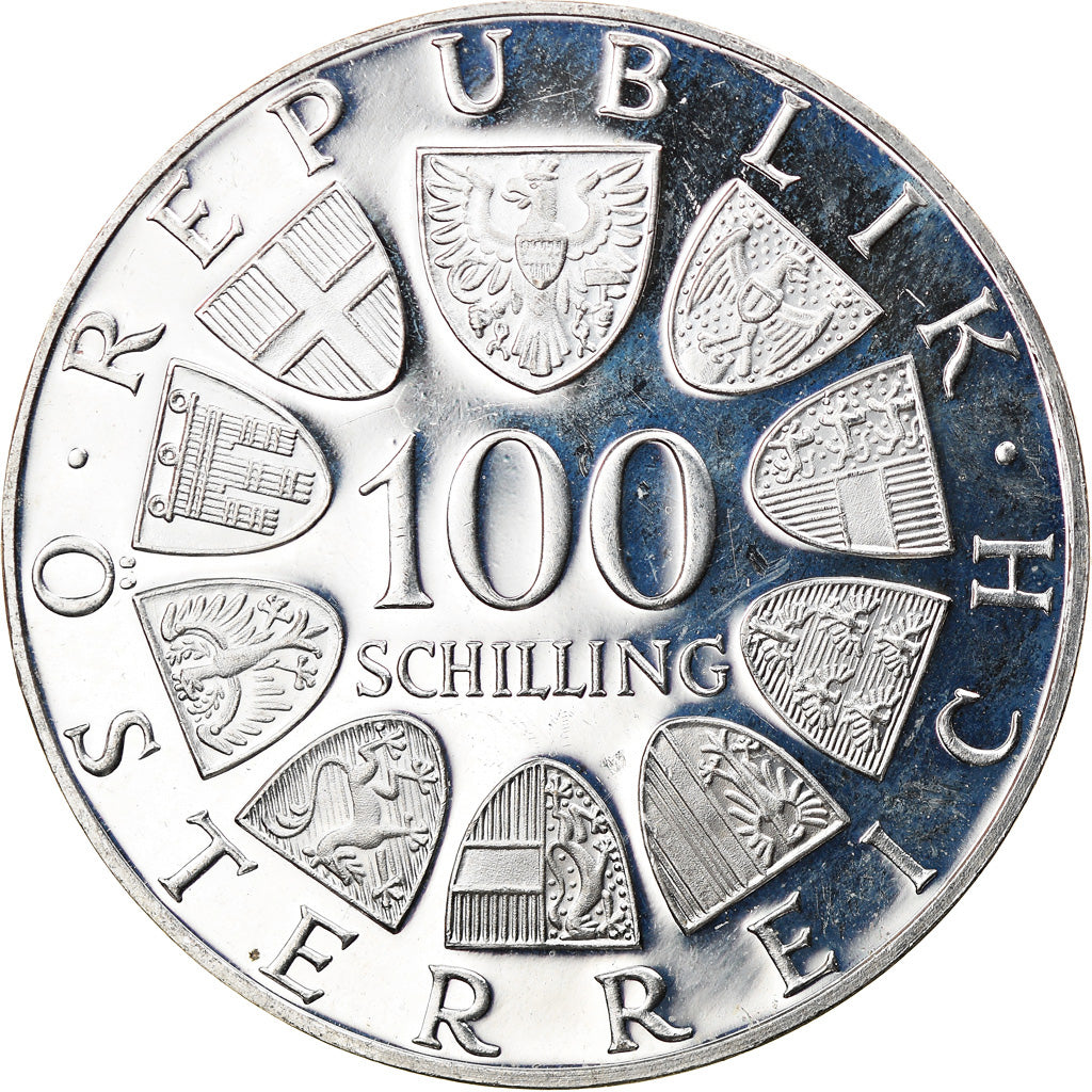 Coin, Austria, 100 Schilling, 1976, Proof, MS(60-62), Silver, KM:2926