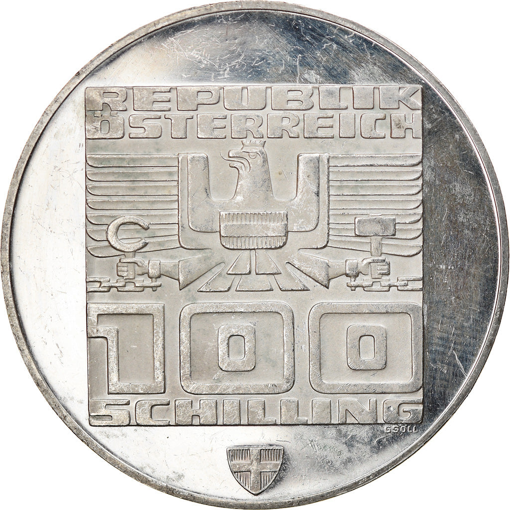 Coin, Austria, 100 Schilling, 1976, Vienna, Proof, AU(55-58), Silver, KM:2929