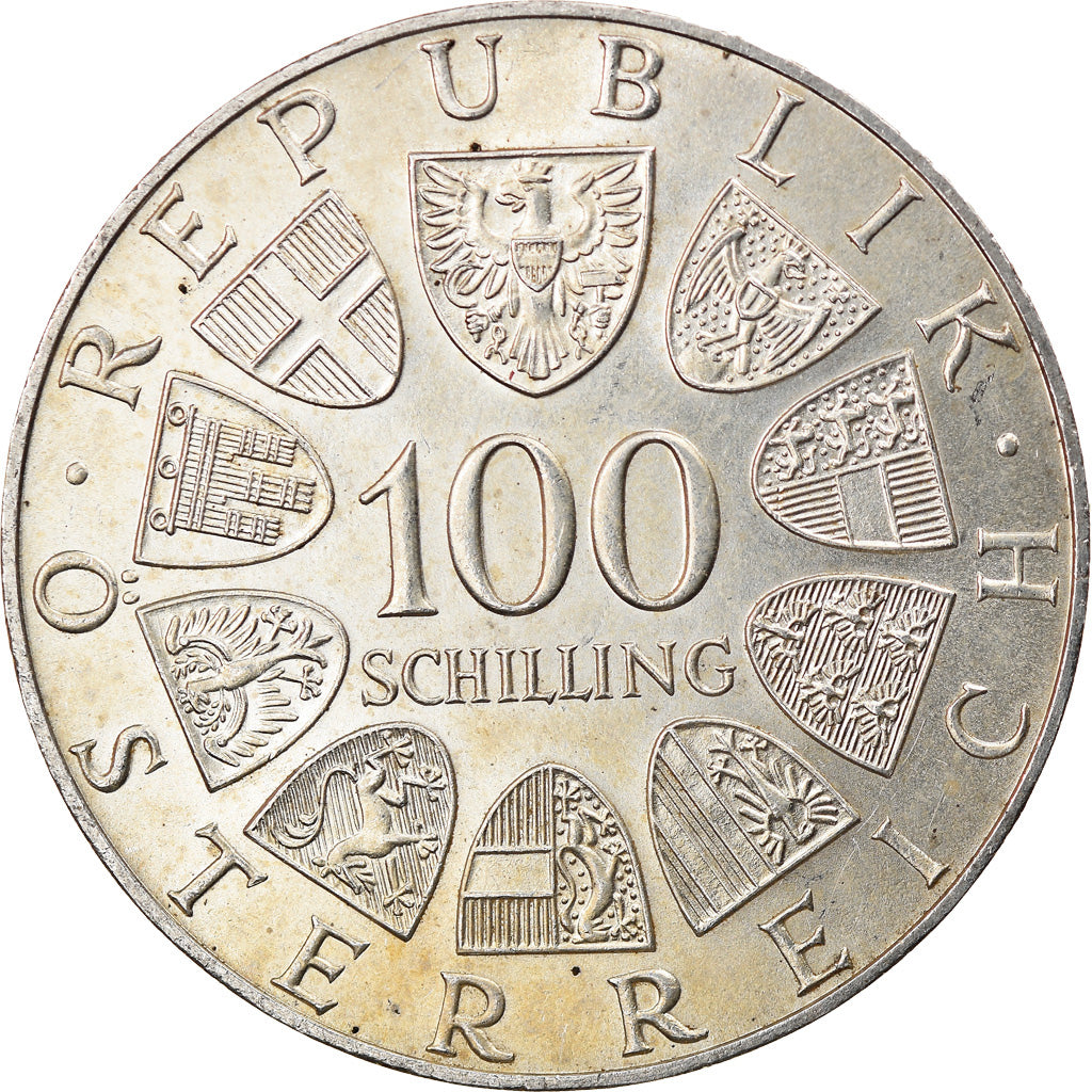 Coin, Austria, 100 Schilling, 1976, AU(55-58), Silver, KM:2926