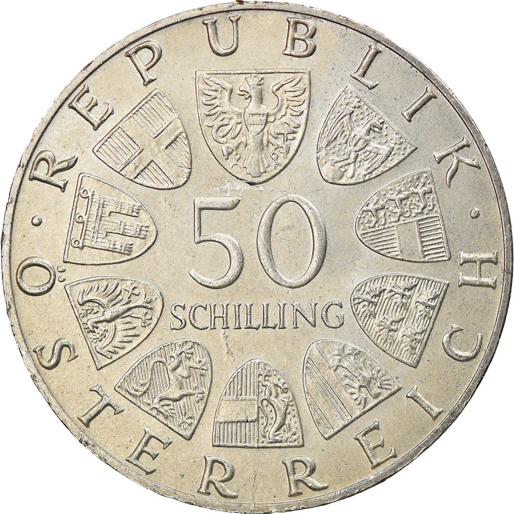 Monnaie, Autriche, Franz Schubert, 50 Schilling, 1978, SUP, Argent, KM:2937