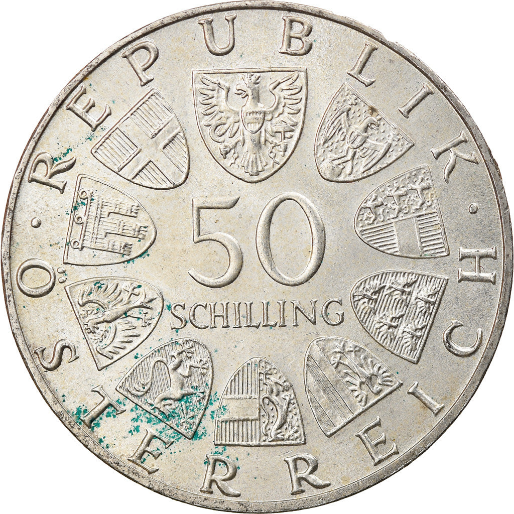 Coin, Austria, Franz Schubert, 50 Schilling, 1978, AU(55-58), Silver, KM:2937
