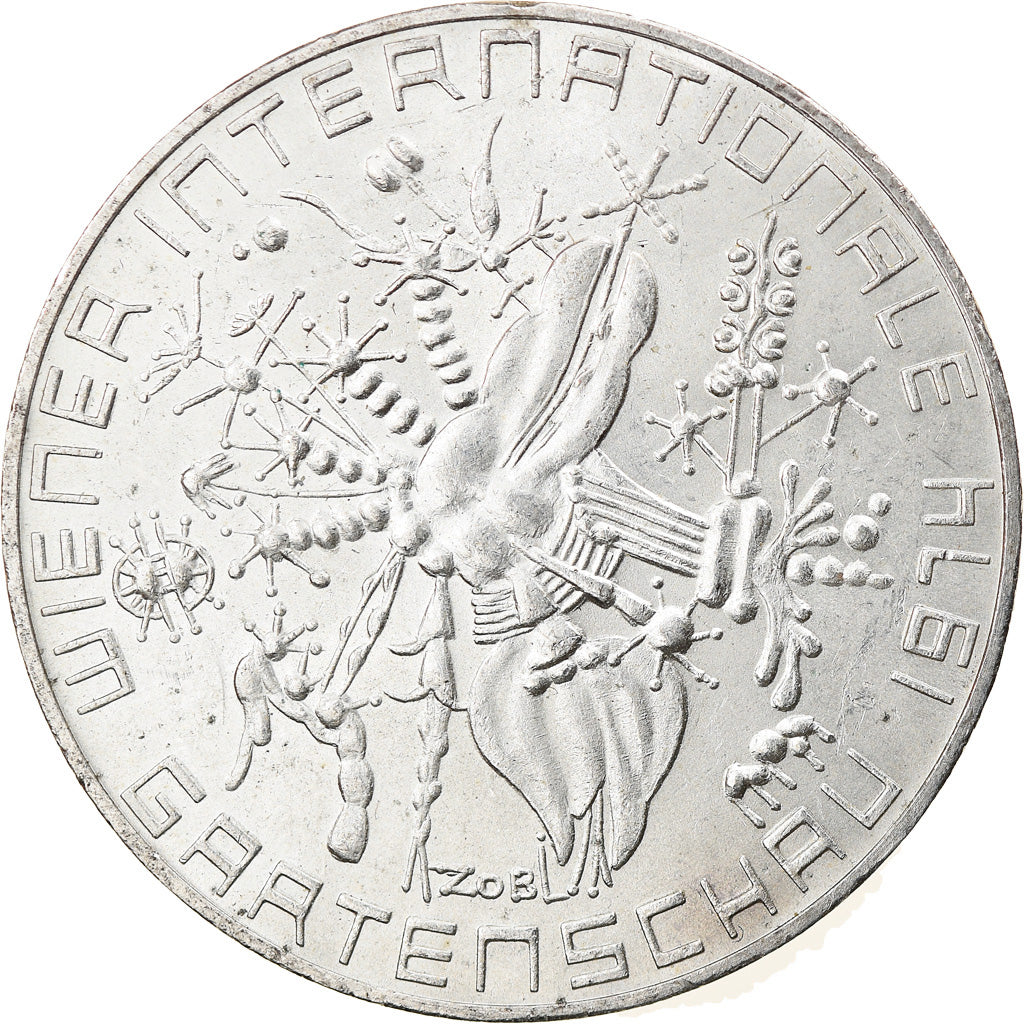 Coin, Austria, Exposition florale, 50 Schilling, 1974, MS(60-62), Silver