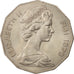 FIJI, 50 Cents, 1976, KM #36, AU(55-58), Copper-Nickel, 31.5, 15.72