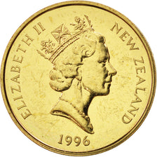 Coin, New Zealand, Elizabeth II, 2 Dollars, 1996, AU(55-58), Aluminum-Bronze