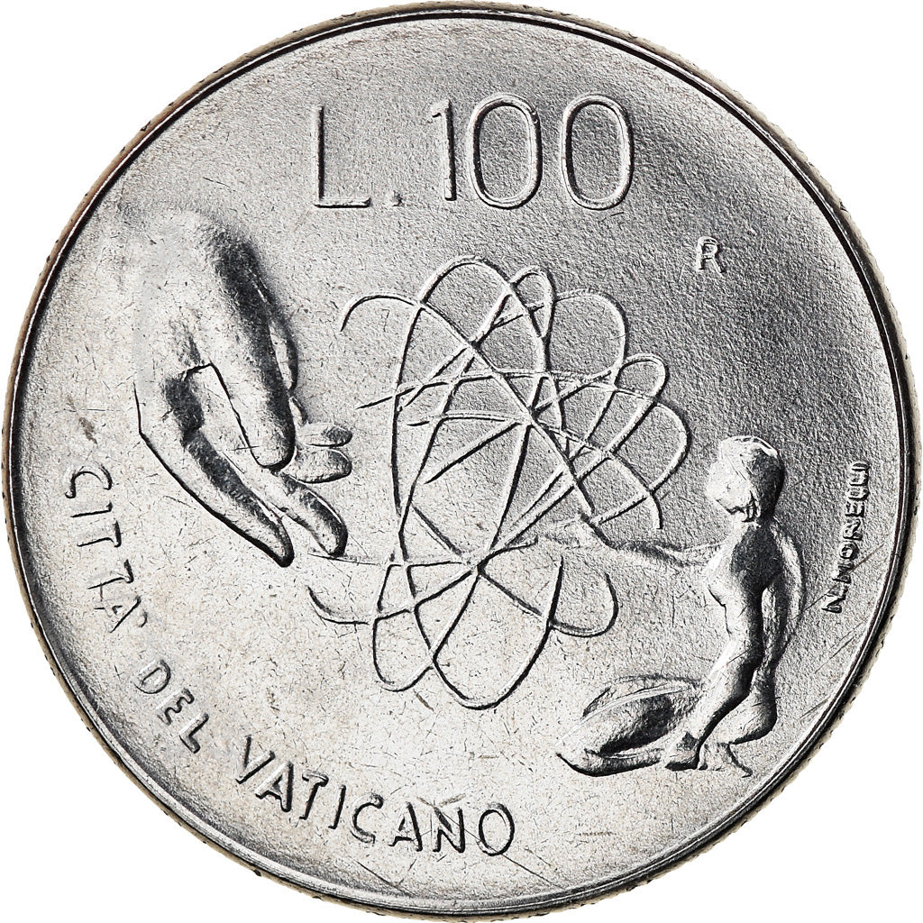 Münze, Vatikanstadt, John Paul II, 100 Lire, 1983, Roma, VZ, Stainless Steel