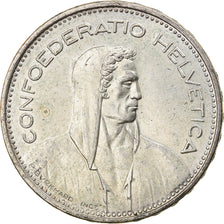 Coin, Switzerland, 5 Francs, 1965, Bern, EF(40-45), Silver, KM:40