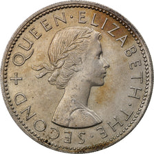 Coin, New Zealand, Elizabeth II, Florin, 1964, EF(40-45), Copper-nickel, KM:28.2