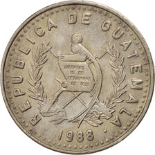 Moneda, Guatemala, 25 Centavos, 1988, EBC, Cobre - níquel, KM:278.5