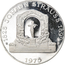 Münze, Österreich, Johann Strauss, 100 Schilling, 1975, Proof, VZ, Silber