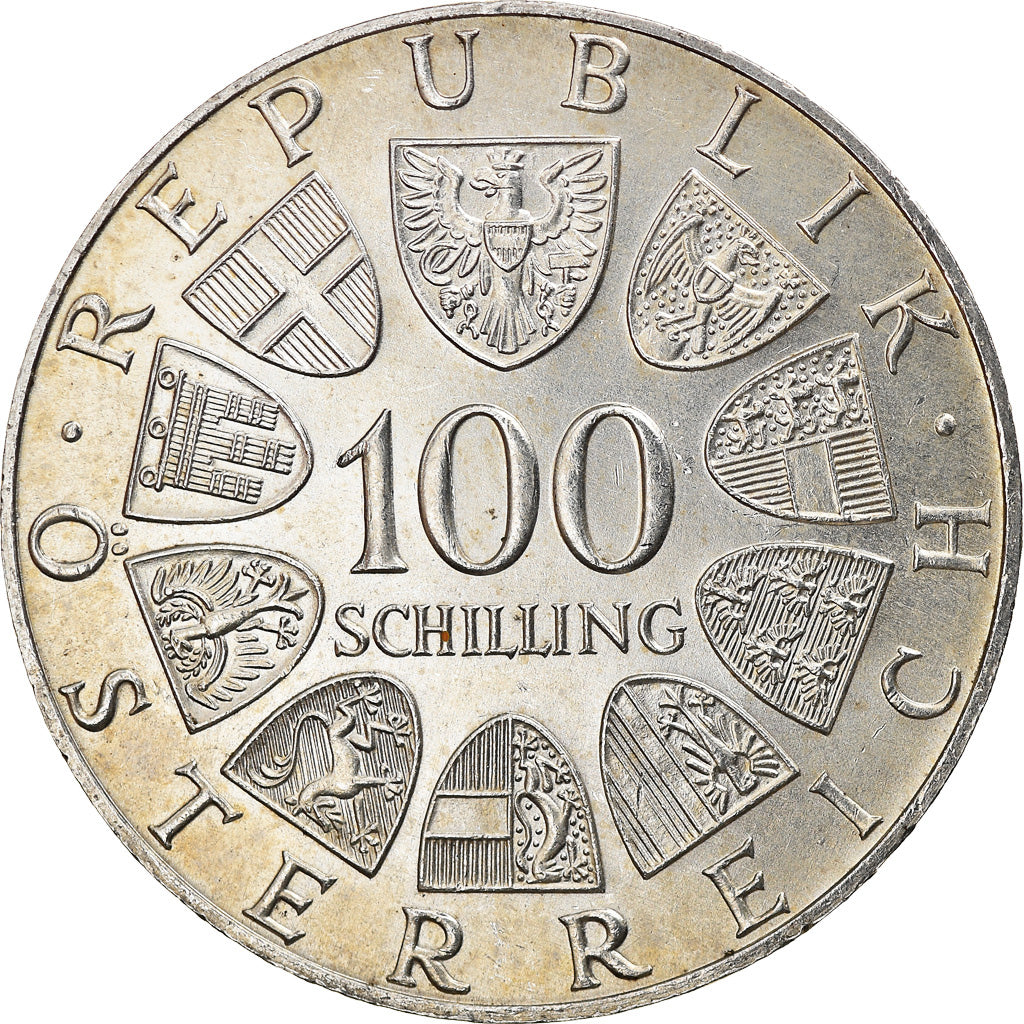 Monnaie, Autriche, Johann Strauss, 100 Schilling, 1975, SUP, Argent, KM:2923