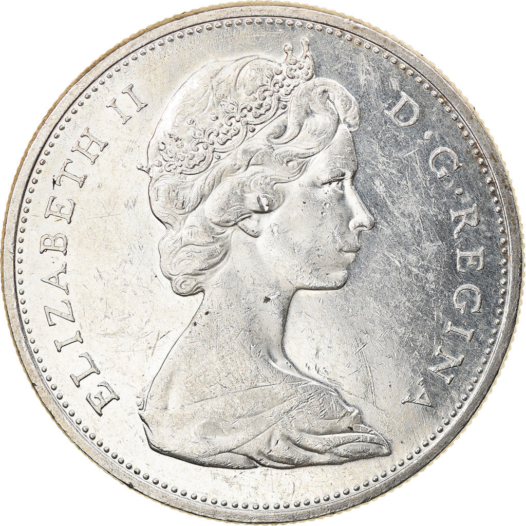 Coin, Canada, Elizabeth II, Dollar, 1965, Royal Canadian Mint, Ottawa