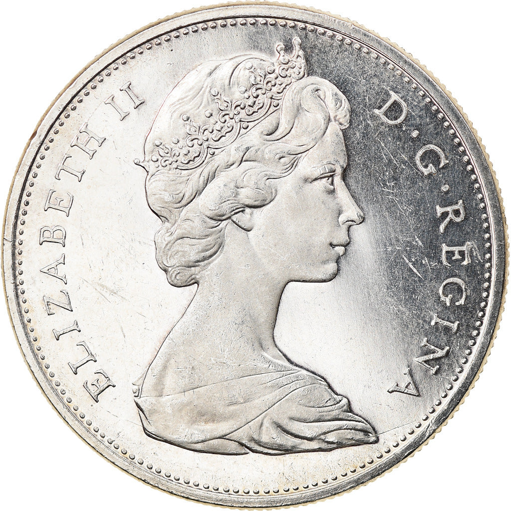 Coin, Canada, Elizabeth II, Dollar, 1965, Royal Canadian Mint, Ottawa
