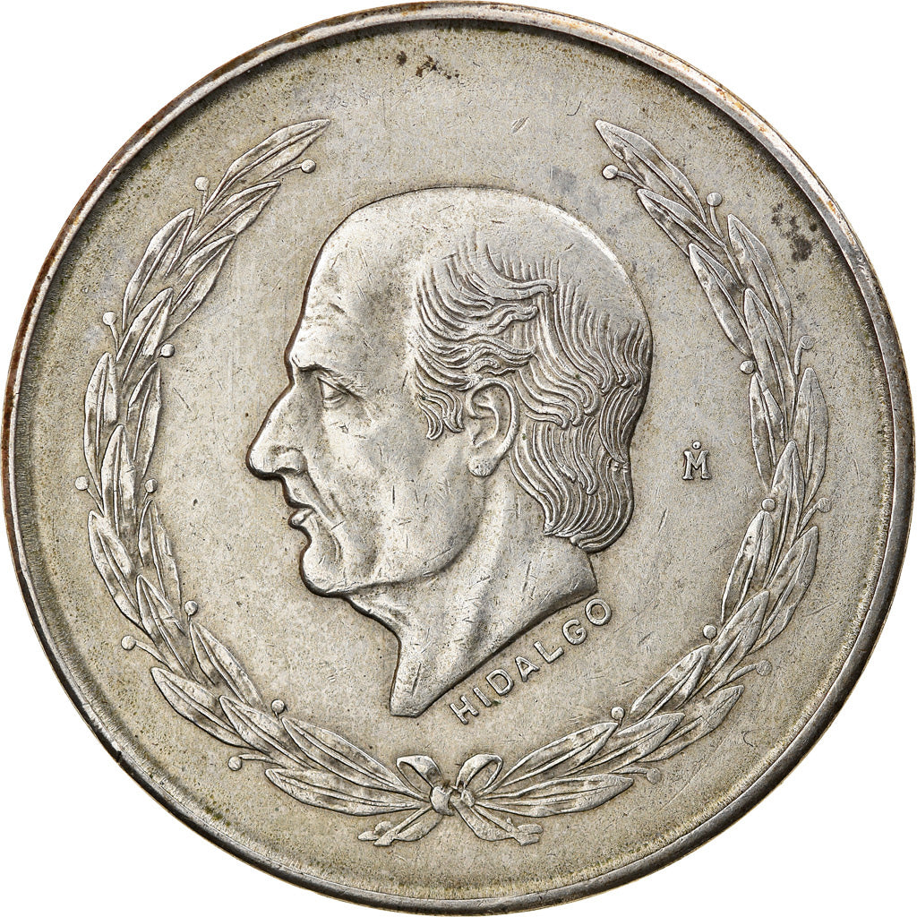Coin, Mexico, 5 Pesos, 1952, Mexico City, EF(40-45), Silver, KM:467