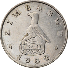 Coin, Zimbabwe, Dollar, 1980, AU(55-58), Copper-nickel, KM:6