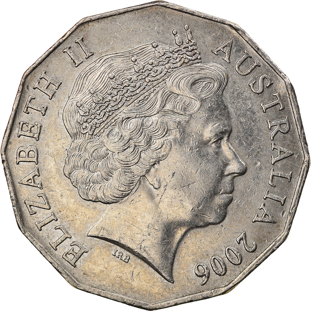 Coin, Australia, Elizabeth II, 50 Cents, 2006, EF(40-45), Copper-nickel, KM:404