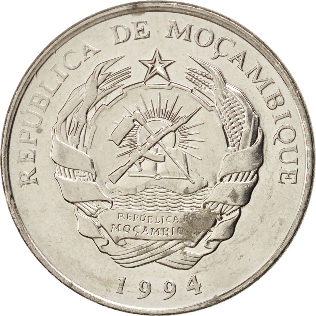 MOZAMBIQUE, 500 Meticais, 1994, Royal Mint, KM #121, MS(63), Nickel Clad Steel,.