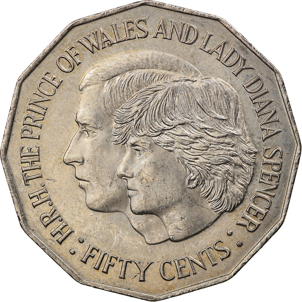 Coin, Australia, Elizabeth II, 50 Cents, 1981, EF(40-45), Copper-nickel, KM:72