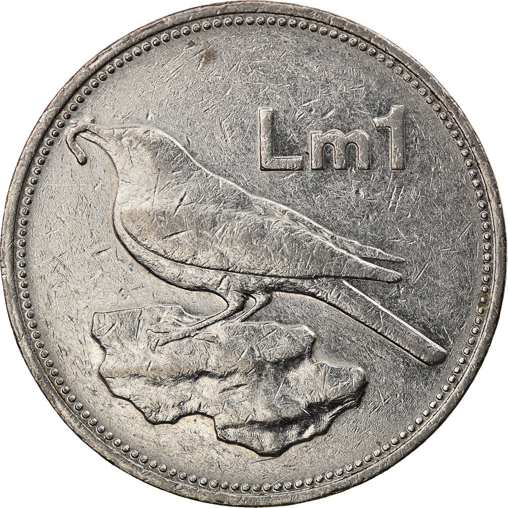 Coin, Malta, Lira, 1992, British Royal Mint, EF(40-45), Nickel, KM:99