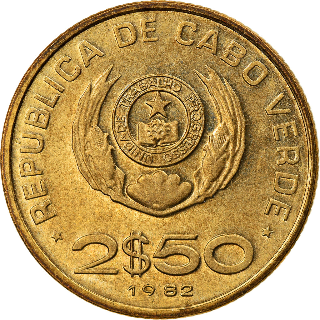 Moneta, Capo Verde, 2-1/2 Escudos, 1982, BB, Nichel-bronzo, KM:18