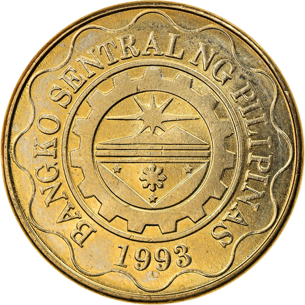 Coin, Philippines, 5 Piso, 2012, EF(40-45), Nickel-brass, KM:272