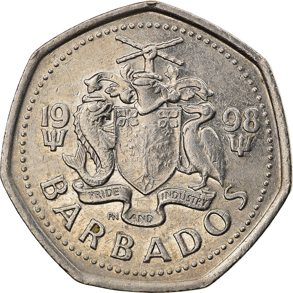 Coin, Barbados, Dollar, 1998, Franklin Mint, EF(40-45), Copper-nickel, KM:14.2