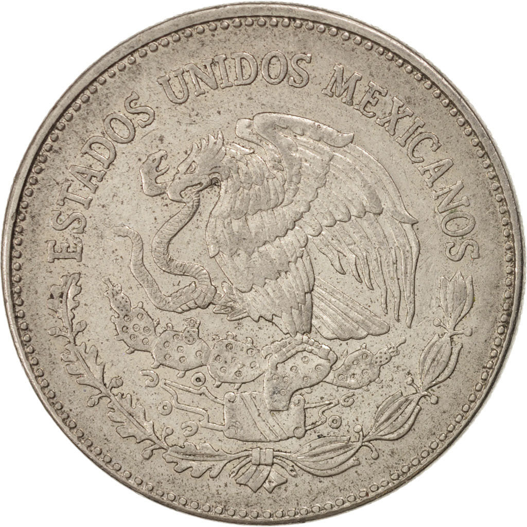 MEXICO, 50 Pesos, 1982, Mexico City, KM #490, EF(40-45), Copper-Nickel, 39,...