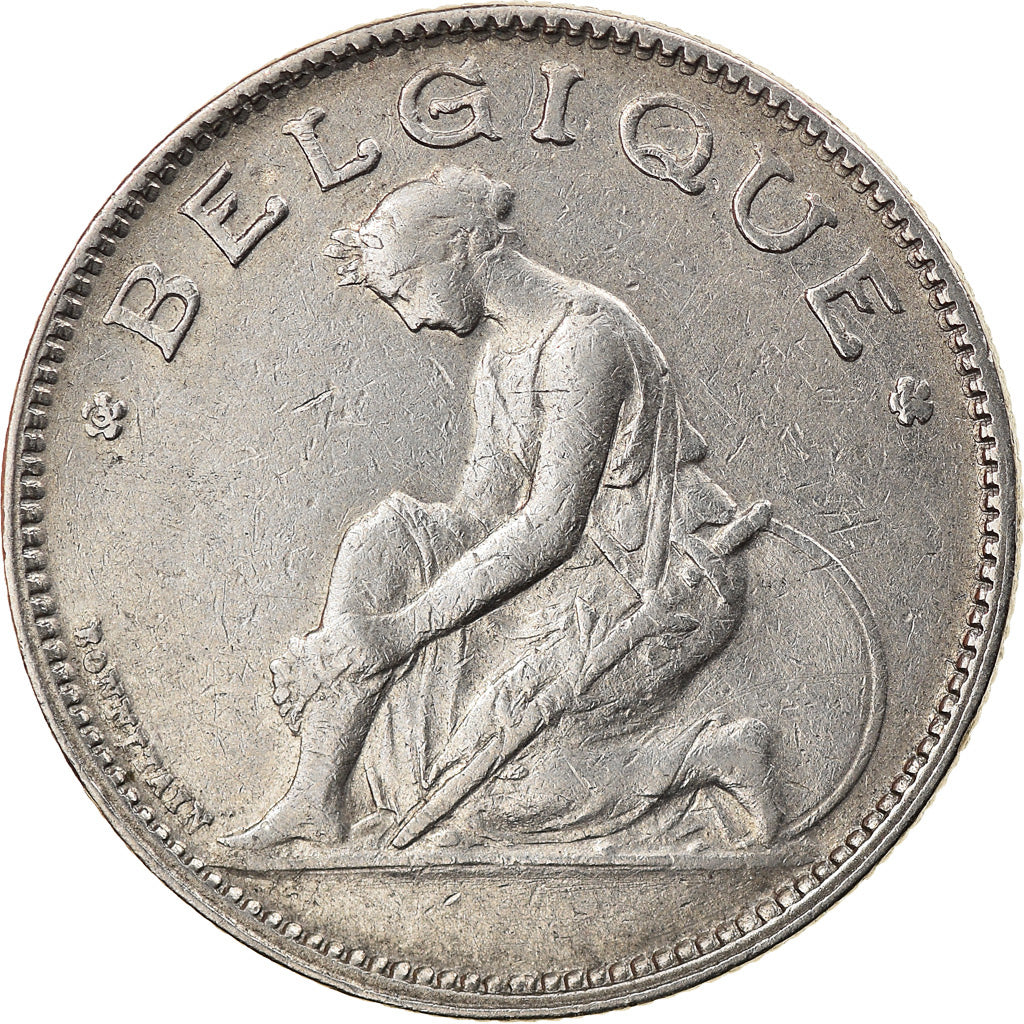 Coin, Belgium, Franc, 1922, AU(55-58), Nickel, KM:89