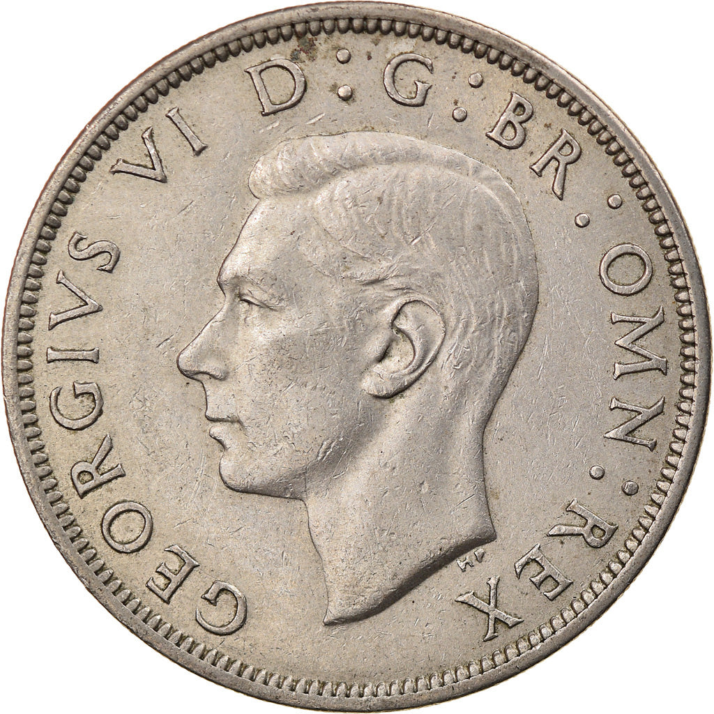 Monnaie, Grande-Bretagne, George VI, 1/2 Crown, 1949, SUP, Copper-nickel, KM:879