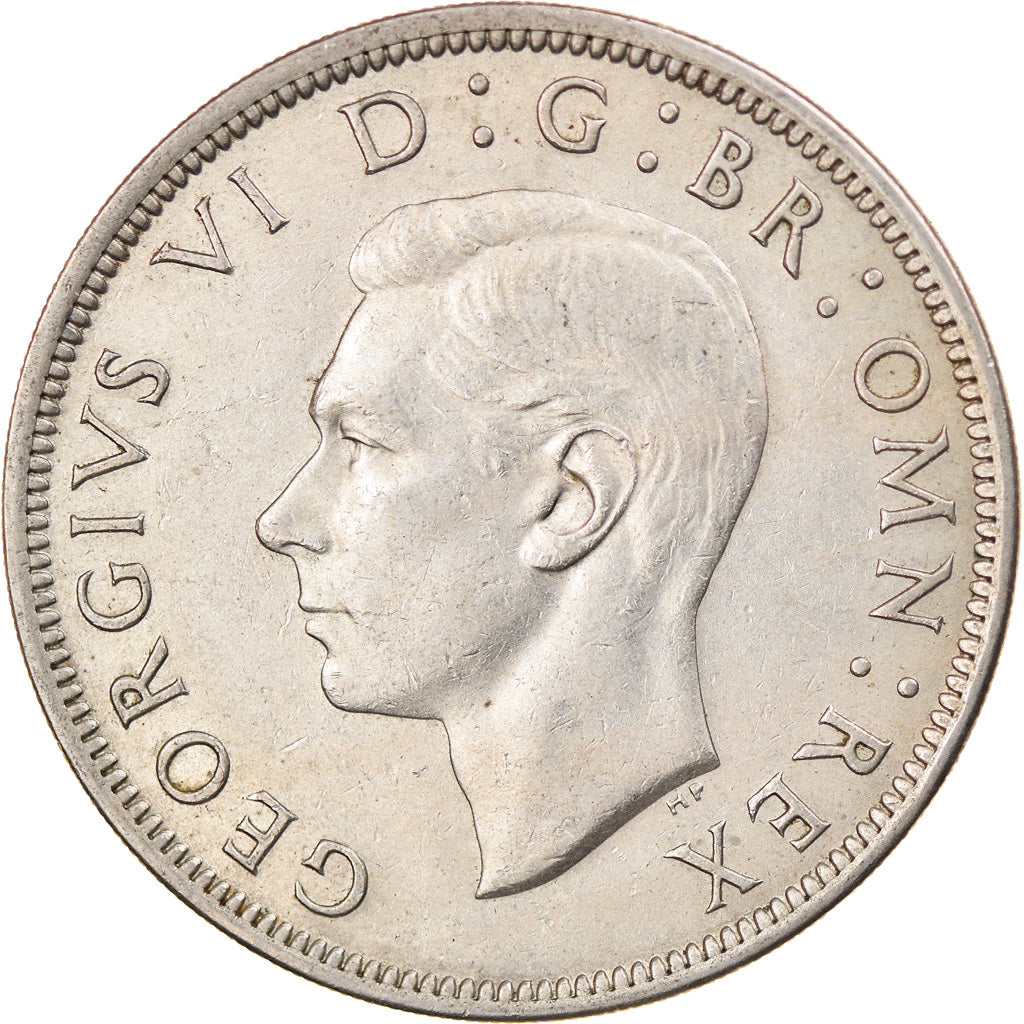 Coin, Great Britain, George VI, 1/2 Crown, 1950, AU(55-58), Copper-nickel