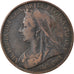 Coin, Great Britain, Victoria, Penny, 1900, VF(20-25), Bronze, KM:790