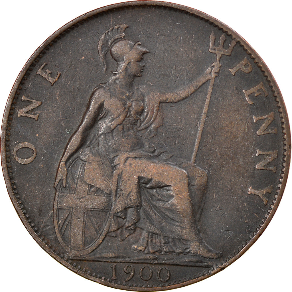 Coin, Great Britain, Victoria, Penny, 1900, VF(20-25), Bronze, KM:790