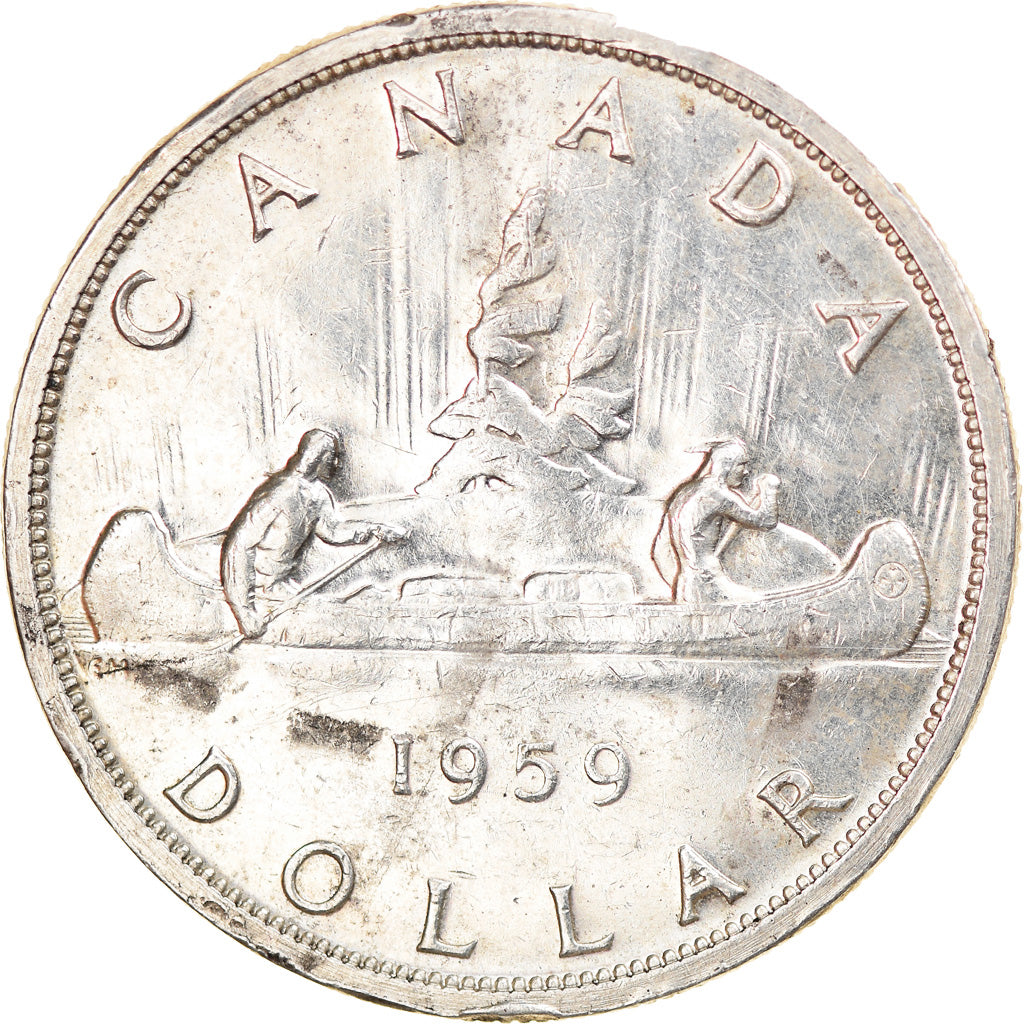 Coin, Canada, Elizabeth II, Dollar, 1959, Royal Canadian Mint, Ottawa