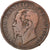 Moneda, Italia, Vittorio Emanuele II, 10 Centesimi, 1862, Milan, BC, Cobre