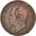 Munten, Italië, Vittorio Emanuele II, 10 Centesimi, 1862, Milan, ZG+, Koper