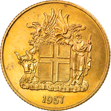 Coin, Iceland, Krona, 1957, AU(55-58), Nickel-brass, KM:12a