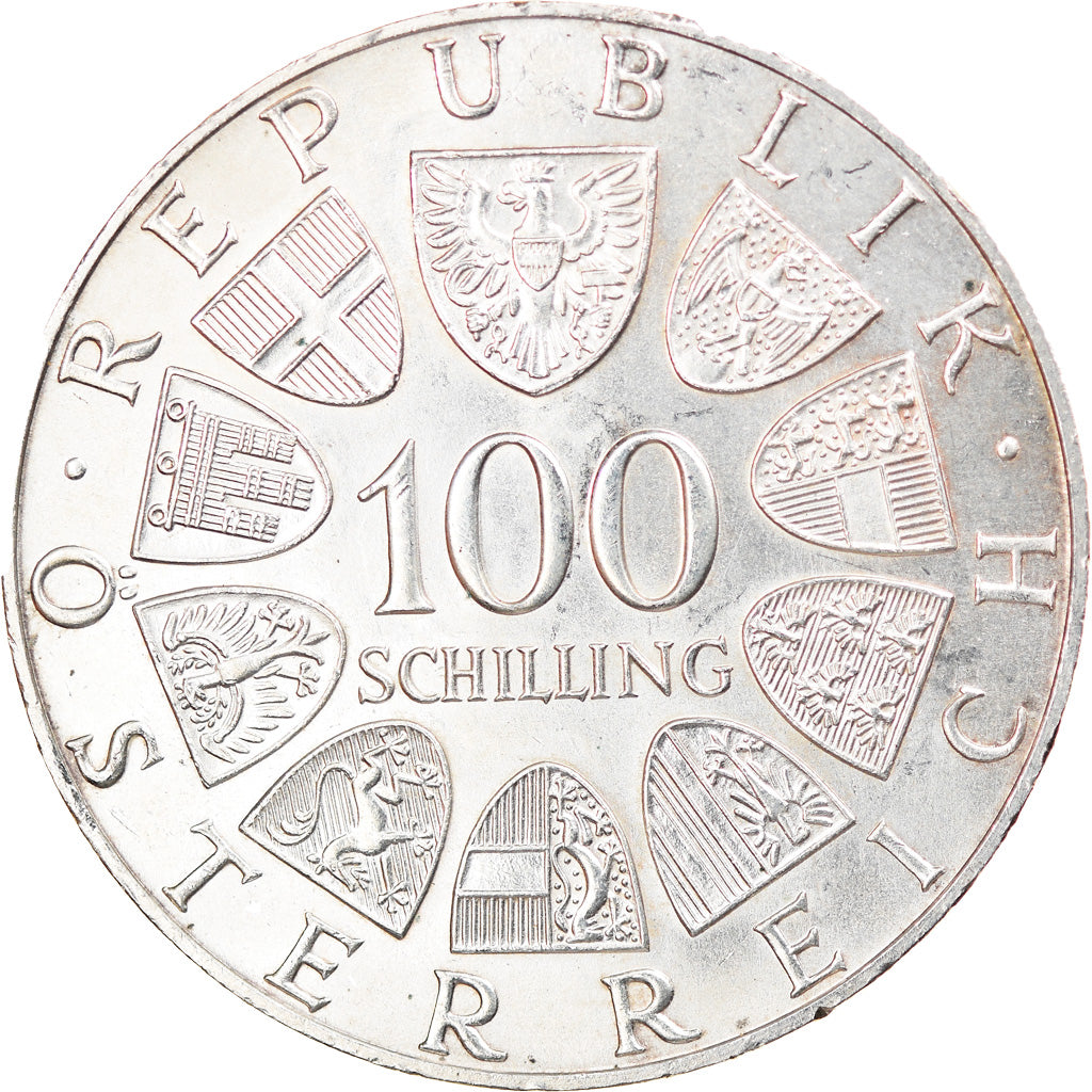 Münze, Österreich, Johann Strauss, 100 Schilling, 1975, VZ, Silber, KM:2923