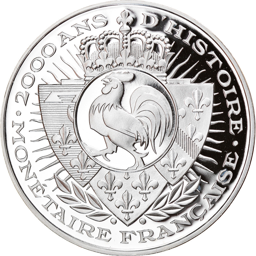 France, Medal, 2000 Ans d'Histoire Monétaire, Louis d'Or, History, MS(65-70)