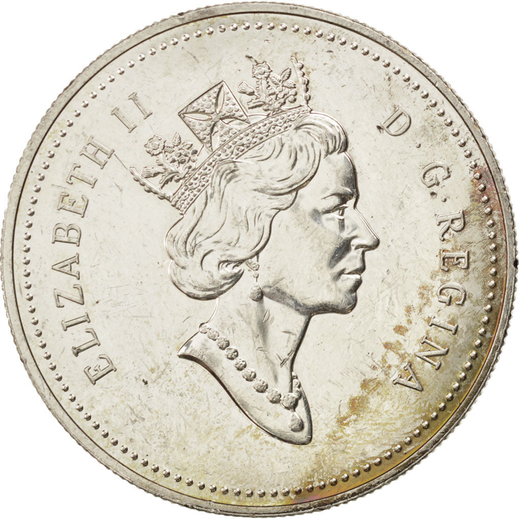 Moneda, Canadá, Elizabeth II, Dollar, 1992, Ottawa, EBC, Plata, KM:210