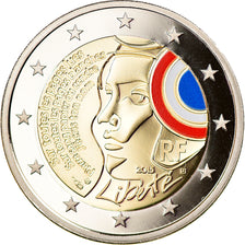 France, 2 Euro, Fête de la Fédération, 2015, Paris, BE, MS(65-70), Bimetallic