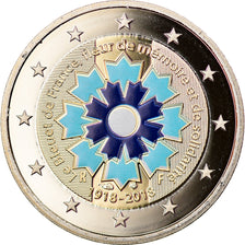 France, 2 Euro, Le Bleuet de France, 2018, Paris, BE, MS(65-70), Bi-Metallic