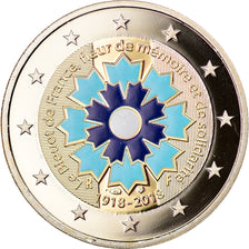 Frankrijk, 2 Euro, Le Bleuet de France, 2018, Paris, BE, FDC, Bi-Metallic