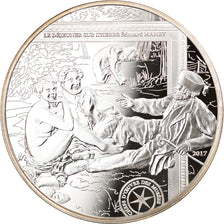 France, Monnaie de Paris, 10 Euro, Le Déjeuner sur l'Herbe - Manet, 2017