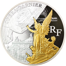 França, Monnaie de Paris, 10 Euro, Opéra Garnier, 2016, BE, MS(65-70), Prata