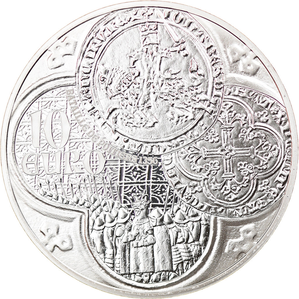 France, 10 Euro, Semeuse - Franc à cheval, 2015, Paris, BE, MS(65-70), Silver
