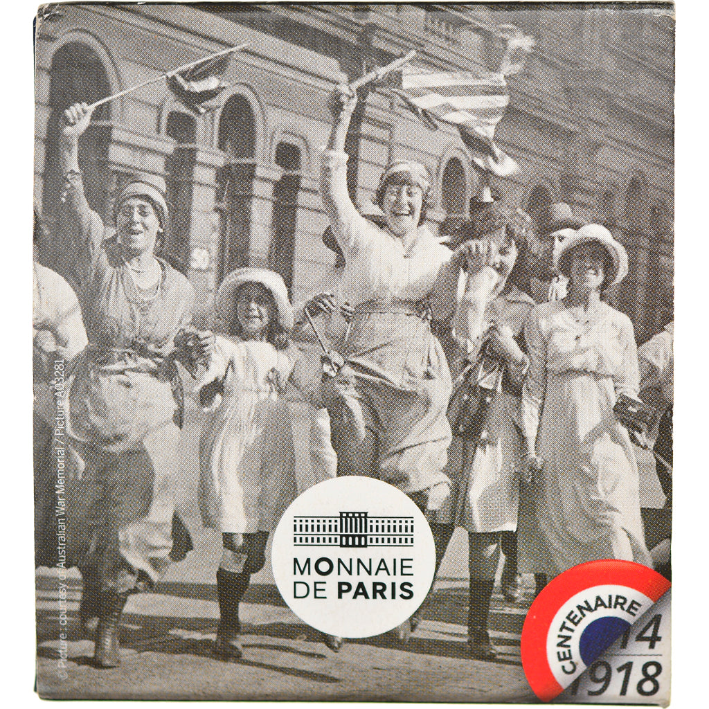 Francia, Monnaie de Paris, 10 Euro, Liesse Populaire - Armistice, 2018, Paris