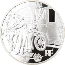 Frankreich, Monnaie de Paris, 10 Euro, Taxis de la Marne, 2014, Paris, BE, STGL