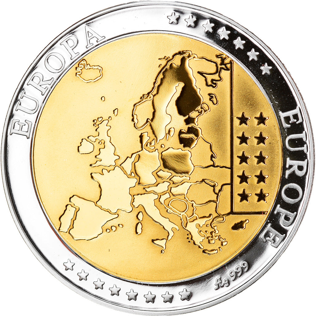 Vatican, Medal, L'Europe, Vatican, Politics, MS(65-70), Silver
