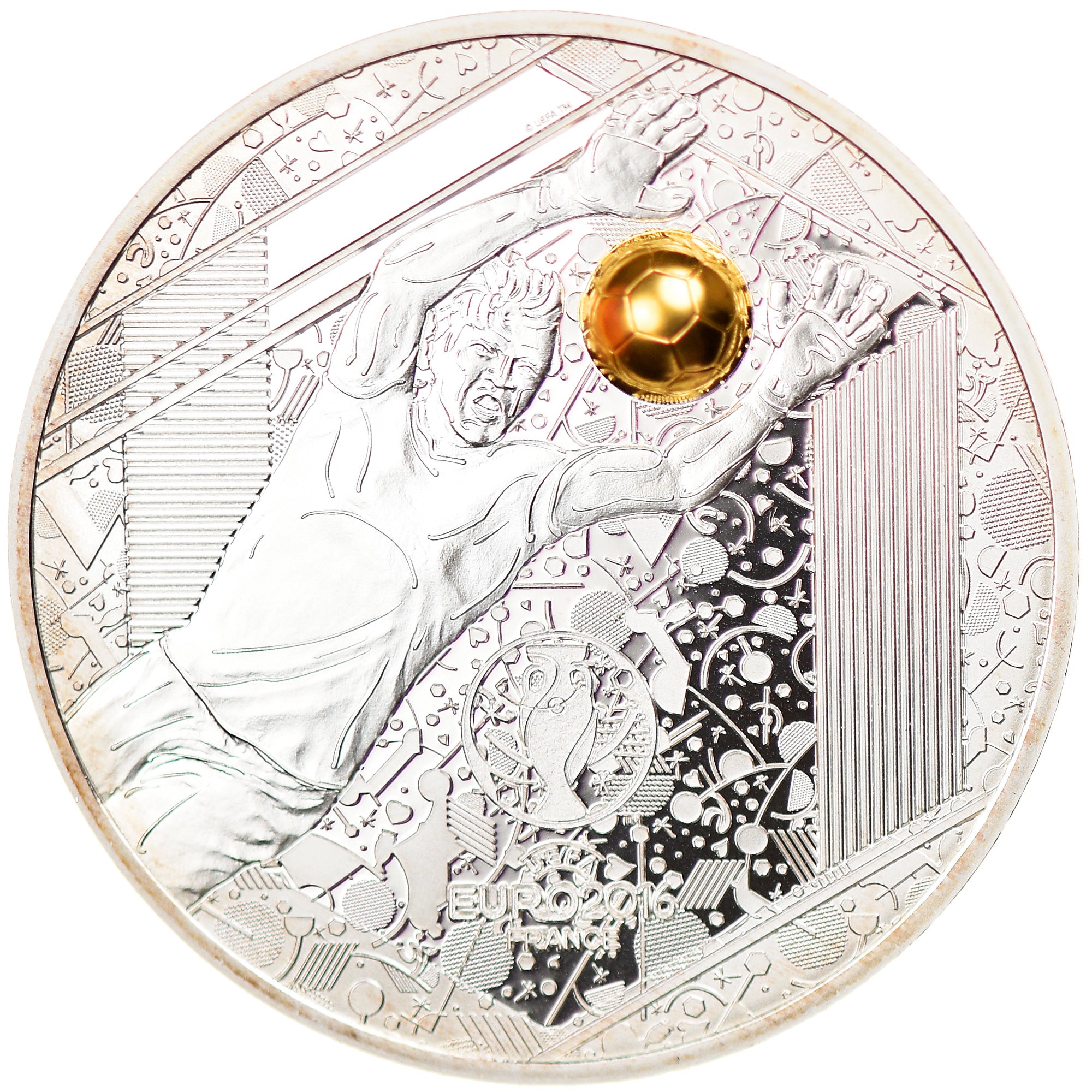 Francia, Monnaie de Paris, 10 Euro, UEFA Euro 2016, Gardien, 2016, Paris, BE